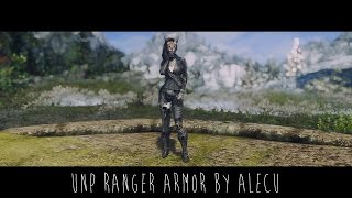 Skyrim Mod  UNP Ranger Armor [upl. by Ahtivak]