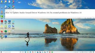 How to Update Audio Sound Driver Windows 1011 Fix sound problems in Windows 10 [upl. by Yslek]