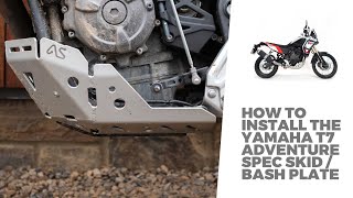 How to install the Yamaha T700 Adventure Spec Bashplate [upl. by Kablesh]