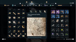 Assassins Creed Odyssey  Xenias map Rumored Feather [upl. by Harret]