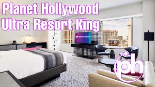 Planet Hollywood Las Vegas  Ultra Resort King room tour [upl. by Haiel419]