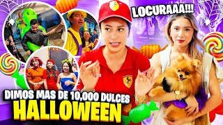 DIMOS MÁS DE 1000 DULCES EN HALLOWEEN🎃🍬 Hermanas JM [upl. by Glinys]