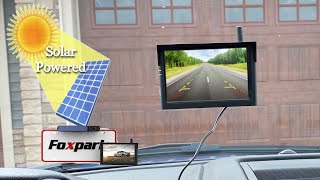 Foxpark Solar 3 Wireless Backup Camera  5 Minute Install and Demonstration [upl. by Rosenwald]