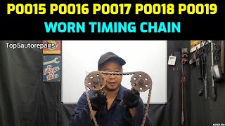 HOW TO FIX P0015 P0016 P0017 P0018 P0019 CODE POSSIBLE STRETCHED TIMING CHAIN [upl. by Atla]