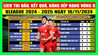 Lịch Thi Đấu Kết Quả Bảng Xếp Hạng Vòng 8 VLeague 20242025 Ngày 1611  Căng Thẳng 2 Đầu BXH [upl. by Jobina]