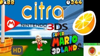 CITRA  Super Mario 3D Land 3DS emu gameplay [upl. by Strephon653]