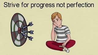 Strive for progress not perfection  Motivational video Quotes meaning [upl. by Aihsik151]