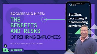 Boomerang Hires The Benefits And Risks Of Rehiring Employees [upl. by Locke]