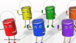 Color Songs  3D Animation Learning Colors Nursery Rhymes for children [upl. by Anitsuj]