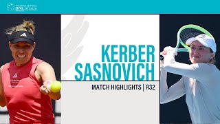 Angelique Kerber  Aliaksandra Sasnovich  ROME R32  Match Highlights IBI24 [upl. by Searle]