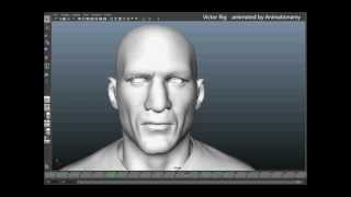 Maya Lip Sync Animation Victor Facial Rig [upl. by Rosenfeld]