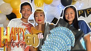 Happy 60th birthday KAPITANA FLORDELIZA ALCON 🥰  CHARM ALCON VLOG [upl. by Arelus359]