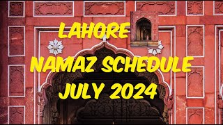 Lahore Namaz Schedule July 2024  July Prayer Timings Lahore  July 2024 Namaz Schedule  IFTV5 [upl. by Lahcym]