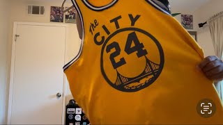 Mitchell and Ness Authentic 19661967 Rick Barry San Francisco Warriors Home Jersey [upl. by Bentlee]