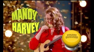 MANDY HARVEY la chanteuse sourde gagne un Golden Buzzer AGT [upl. by Santa836]