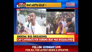 Sikkim ByPolls SKM Candidate Aditya Golay Wins Uncontested in SorengChakung [upl. by Barrus]