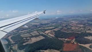 Landing in Rome Fiumicino Airport FCO15 August 2023Rome 20231m [upl. by Rancell]