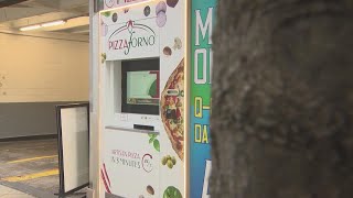 Pizza vending machines make their debut in Houston [upl. by Bigner27]