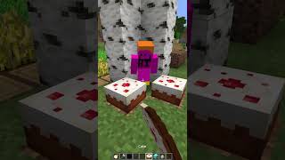 Betraying Enemy vs Villager Ping 1221 minecraft shorts meme [upl. by Ilrebmyk]