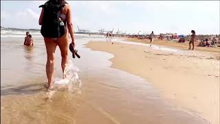 Exploring Spains Breathtaking Beaches  Valencia Walking tour 2023 🏖️4K HDR 60FPS [upl. by Ybocaj]