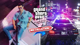 GTA Vice City With Next  Gen Graphics  Vice City 2 Mod 😍 For Low End PC [upl. by Anigger]