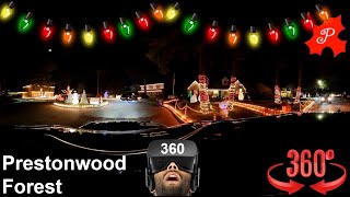 360 Prestonwood Forest Christmas Lights 360 vr christmas holidays 2023 houston texas lights [upl. by Jeremy]