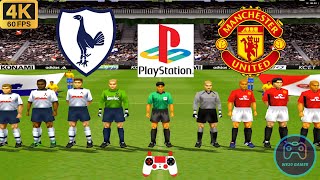 Winning Eleven 2002 Gameplay  Tottenham vs Man United  Duckstation PS1 on PC Full Game 4K60 [upl. by Handal]