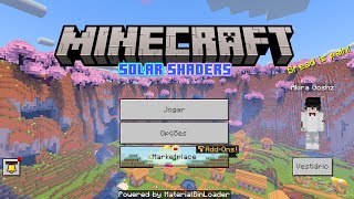 Solar Shader V4 MCPE Patch 1207301 🌌☀️ [upl. by Trudnak]