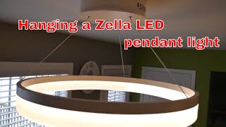 How to hang an LED ceiling light  From start to finish [upl. by Beffrey]