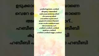 Habibi Drip Song Lyrics  Nivin Pualy  Ribin RichardDabzee  Kuttu Sivanandan  Shahin Rahman [upl. by Vig312]