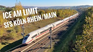 ICE 3 und ICE 4 auf der SFS KölnRheinMain  Deutschlands extremste Schnellfahrstrecke [upl. by Teodor]