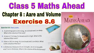 Class 5 Maths Ahead Chapter 86  Maths Ahead  Class 5  Area and Volume  Chapter 8  Maths [upl. by Yonah]