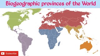 Biogeographic provinces of the World in Hindi  biogeographical realm of World  UGC NETJRF EVS [upl. by Fennessy]