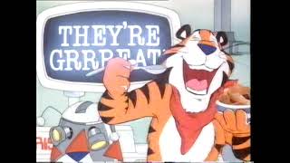 Frosties Advert Tony the Tiger Frostomaton Robot 1981 [upl. by Ahsonek]