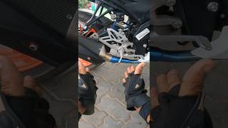 Full system titanium exhaust in R15 V4 😱 bikerboydipu motovlog shorts [upl. by Neils]