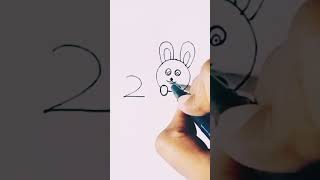 how to draw Rabbit from 200 for kids howtodrawrabbit cuterabbit how to draw rabbit easy rabbit [upl. by Enail]