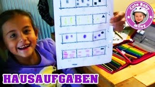 Miley macht ihre Hausaufgaben der 1 Klasse  Mengenlehre Mathematik  Kinderkanal [upl. by Middendorf]