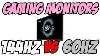 게이밍 모니터 144hz VS 60hz 체감해보기 [upl. by Solhcin]