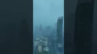 View from the Taipei 101 Tower during Typhoon Kongrey 颱風 康芮 [upl. by Adnahcir]