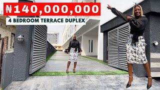 INSIDE THIS 140000000 MILLION NAIRA 4 BEDROOM TERRACE DUPLEX IN LEKKI LAGOS NIGERIA [upl. by Morez]