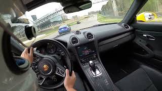 718 Cayman GTS 40 chases G80 M3 Competition Xdrive on track [upl. by Marci]