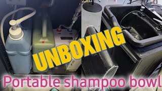 UNBOXING NO PLUMBING NEEDED 😉 New Portable Shampoo Bowl 🤭❤️ [upl. by Theressa]