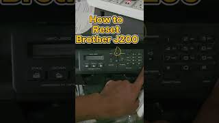 How to Reset Brother J200 Printer Brother Printer [upl. by Adiari]