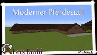 Minecraft  Moderner Pferdestall  Einrichten in Minecraft [upl. by Neelrihs902]