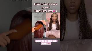 💕Easy way to wrap your silk press 🤗 silkpress [upl. by Llennej]