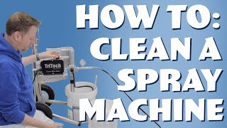 HOW TO Clean a Tritech Airless Spray Machine [upl. by Pruchno822]