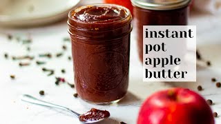 Instant Pot Apple Butter  No Peel Recipe [upl. by Wahlstrom]