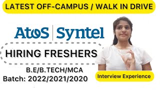 Atos Syntel Campus Placement  Interview Experience  Off Campus Drive 2023 2022 2021 2020 [upl. by Gabbie229]