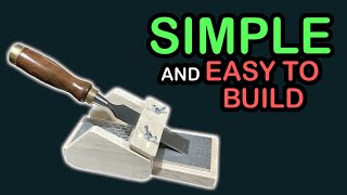 Simple Chisel Honing Guide  Simple and Easy to Build Sharpening Jig [upl. by Adyl]