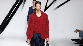 Giorgio Armani Menswear SpringSummer 2024 Milan [upl. by Mahseh]